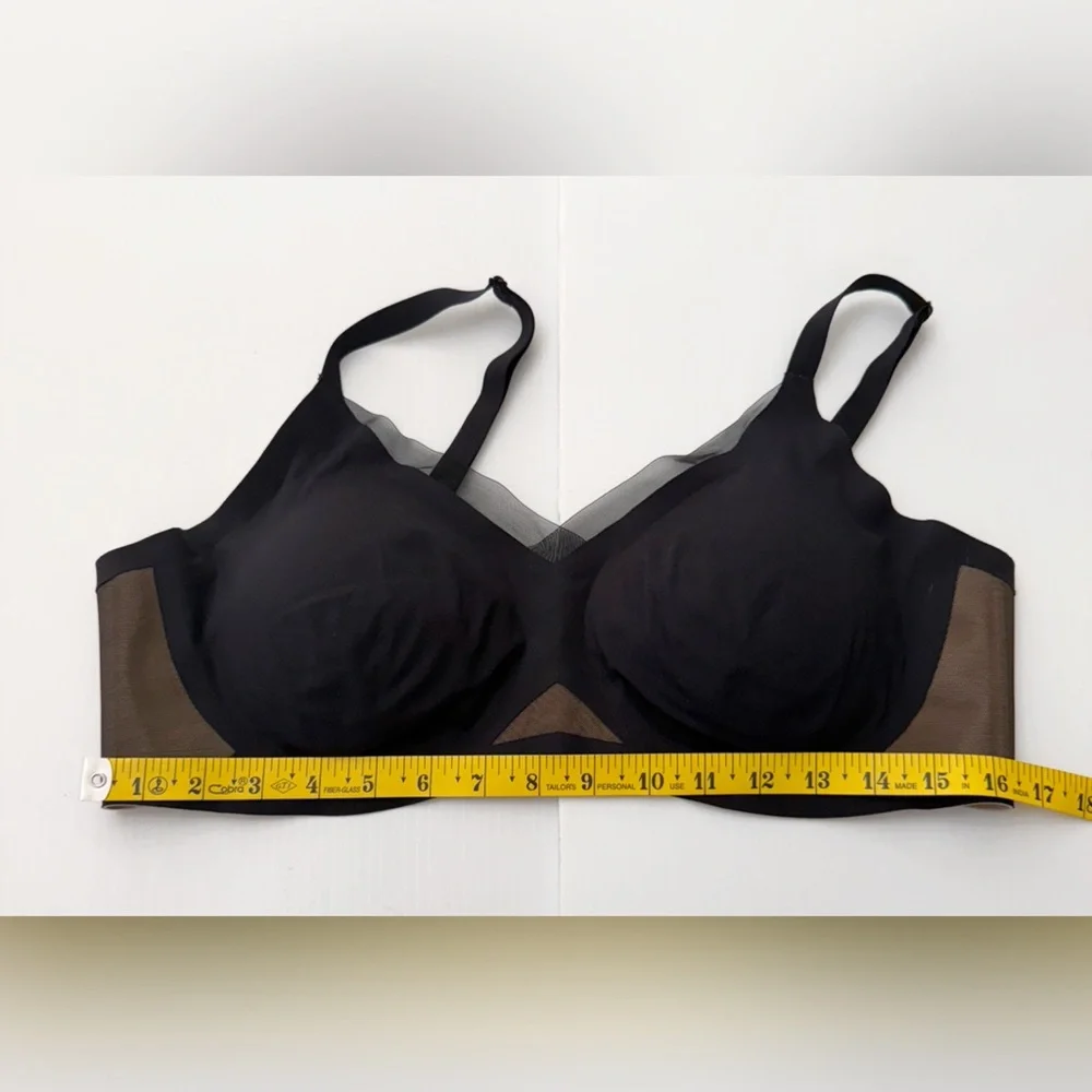 Honeylove Crossover Black and Tan Women's Intimate Bra - XL - Picture 8 of 8